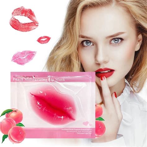 Lip Mask Lip Plumper Pink Crystal Collagen Patches Moisture Essence Wrinkle Ance Korean