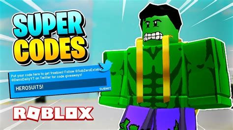This creative roblox game presents a user with a piece of land on which you have to construct your own theme park. Superhero Simulator Codigos*Roblox* - YouTube