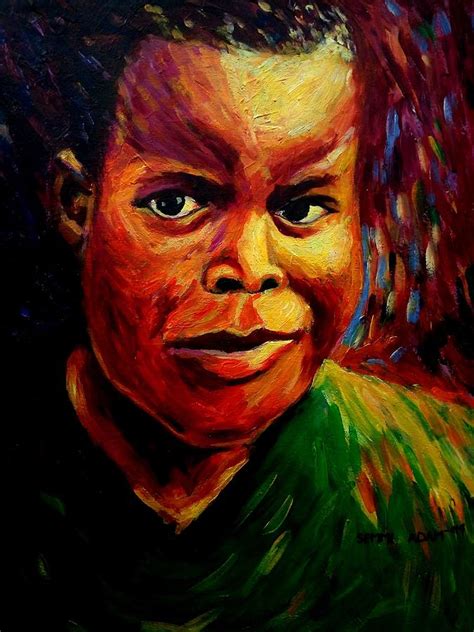 African Child Painting By Semmi Adam Fine Art America