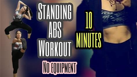 Minutes Standing Abs Workout Beginners No Equipment Home Workout Youtube