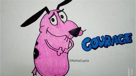 Sketching Courage The Cowardly Dog Cartoon Character Sketch How To