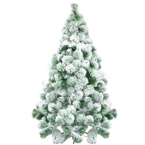 5ft 150cn Artificial Christmas Tree Snow Covered Pine Tips