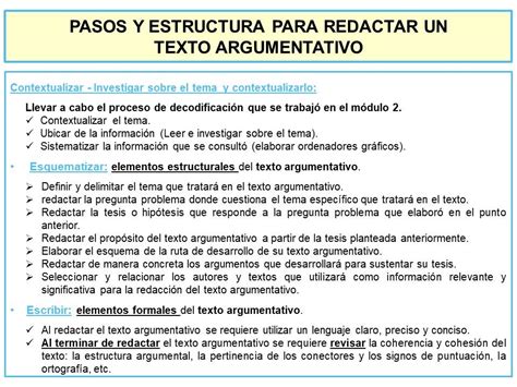 Pasos Para Hacer Un Texto Argumentativo Image To U