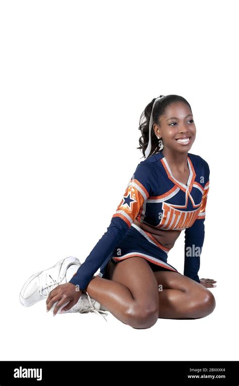 black high school cheerleader cut out stock images and pictures alamy