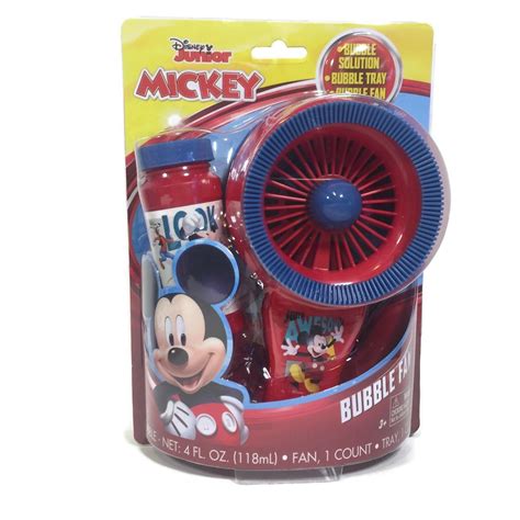 Mickey Mouse Bubble Fan Disney Junior With Bubble Solution Dipping Tray Bp