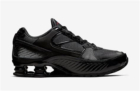 Nike Shox Enigma Black Gym Red Bq9001 001 Release Date Info Sneakerfiles