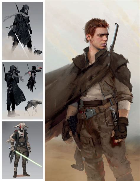 Cal Kestis Concept Art Star Wars Jedi Fallen Order Art Gallery