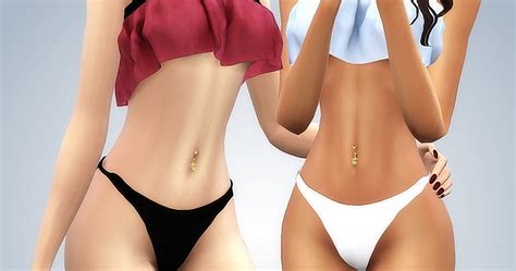 Shimydim Sims S4 Navire Fluffed Bikini Anchor Belly