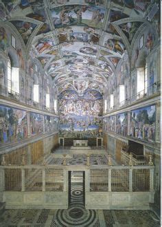 The ceiling of the sistine chapel is one of michelangelo's most famous works. 75. Sistine Chapel ceiling and altar wall frescoes ...