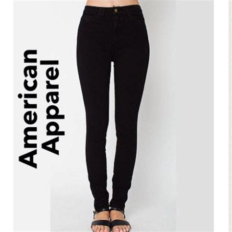 american apparel jeans high waisted black poshmark