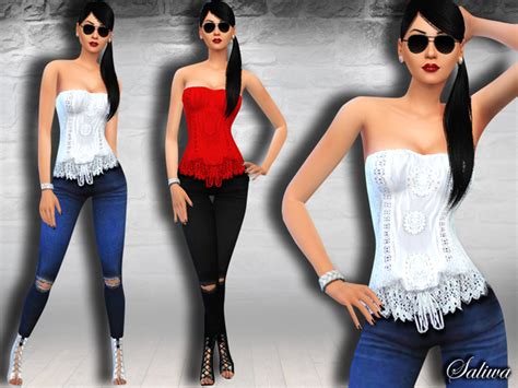 Summer Casual Outfit By Saliwa At Tsr Sims 4 Updates