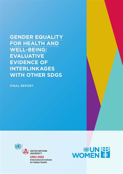 gender equality for health and well being evaluative evidence of interlinkages with other sdgs