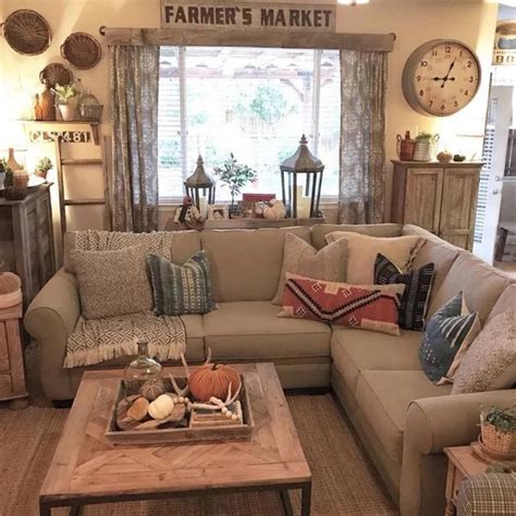 4 Simple Rustic Farmhouse Living Room Decor Ideas