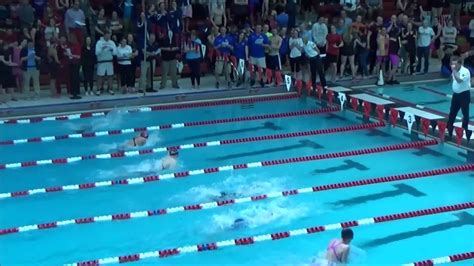 100 Yard Breaststroke At Piaa 2015 District 3 Championships Youtube
