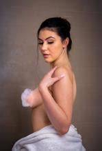 Mikaela Pascal Sexy Flashes Nude Tits While Taking A Bubble Bath In A