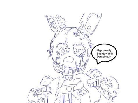 Springtrap Coloring Pages At Free Printable