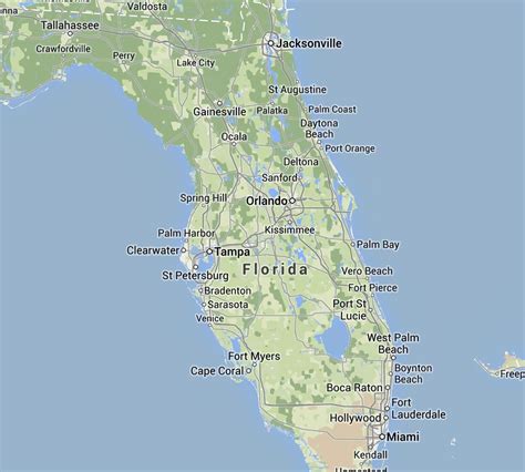 Map Of Florida Showing Palm Beach Us States Map