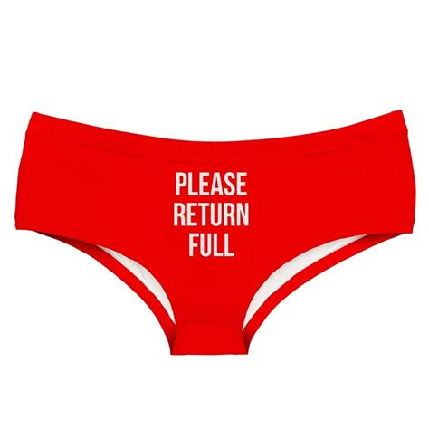 Leimolis Return Full Red Letter Funny Print Sexy Hot Panties Female Kawaii Lovely Underwear Push