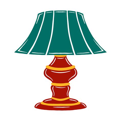 Vintage Table Lamp Illustration 9583129 Png