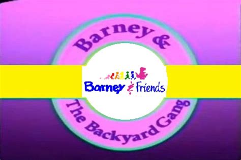 Image Barney Custom Logo 1992 1993 Logo Rainbow