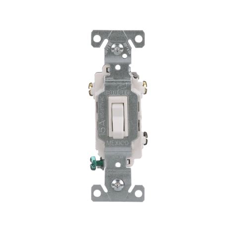 Eaton 15 Amp 3 Way Toggle Light Switch White In The Light Switches