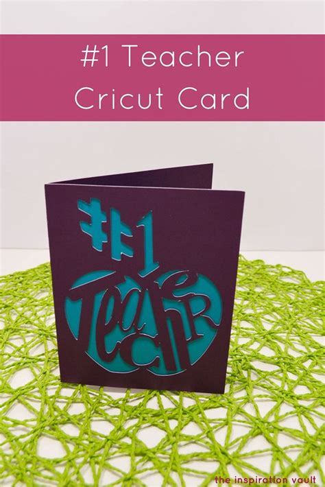 Looking for handmade gift ideas? #1 Teacher Cricut Card | Teacher appreciation cards, Diy ...