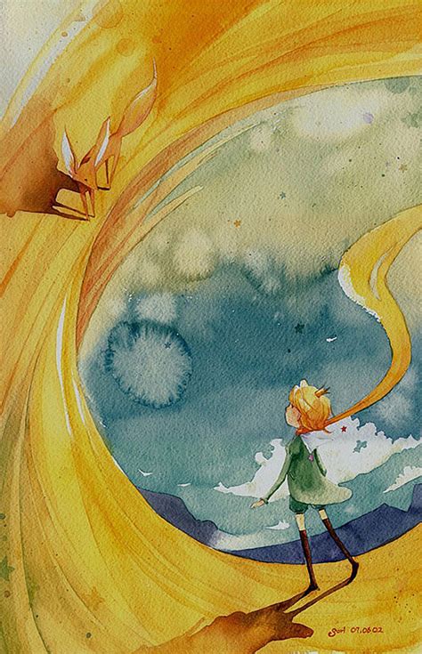 The fox (f)student 1/ student 3: The Little Prince gets swept up by the fox's cleverness.