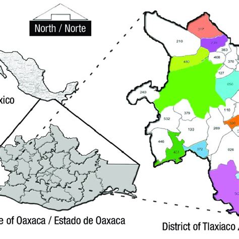 The District Of Tlaxiaco Oaxaca And The 13 Municipalities Studied
