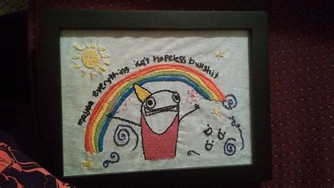 Stitched By Craftster User Craftyoctober ~ Hyperbole And A Half Hand