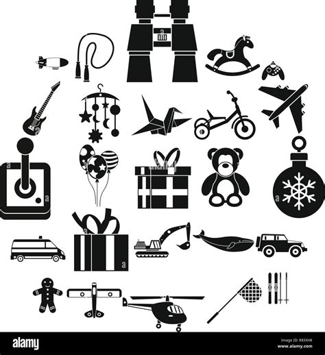 Modern Toy Icons Set Simple Style Stock Vector Image And Art Alamy