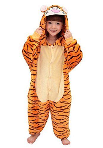 Kids Halloween Cosplay Costume Kigurumi Pajamas Tigger 115cm For