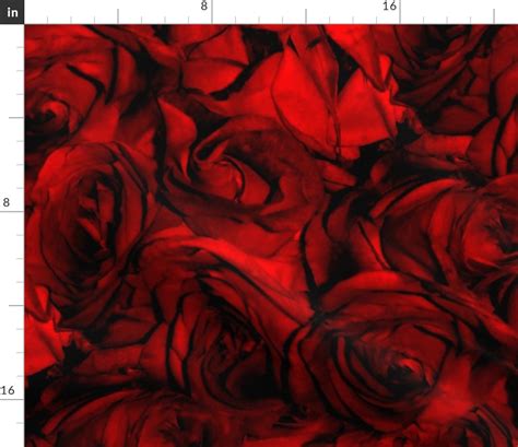 Red Rose Fabric Blood Roses Blood Roses By Etsy