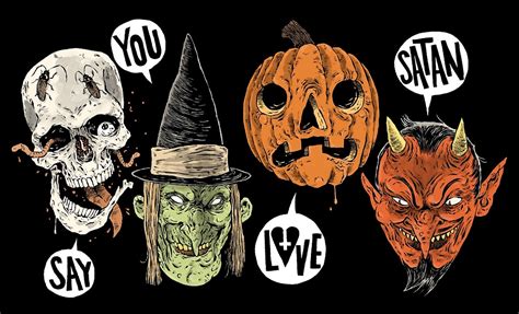 The Horrors Of Halloween Halloween Art By Say You Love Satan And Sam Heimer