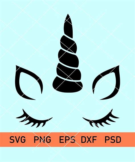 Unicorn Svg Unicorn Eyelashes Unicorn Birthday Svg Magical Unicorn