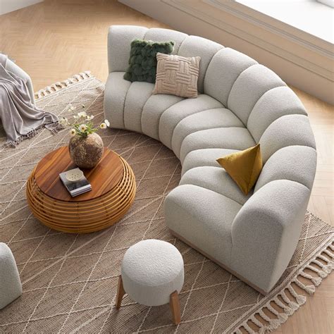 14 Best Curved Sofas For A Chic Living Room Design