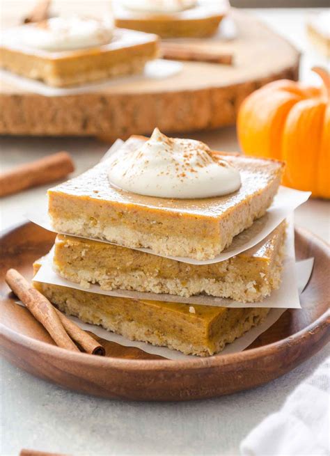 easy pumpkin pie bars flavor the moments