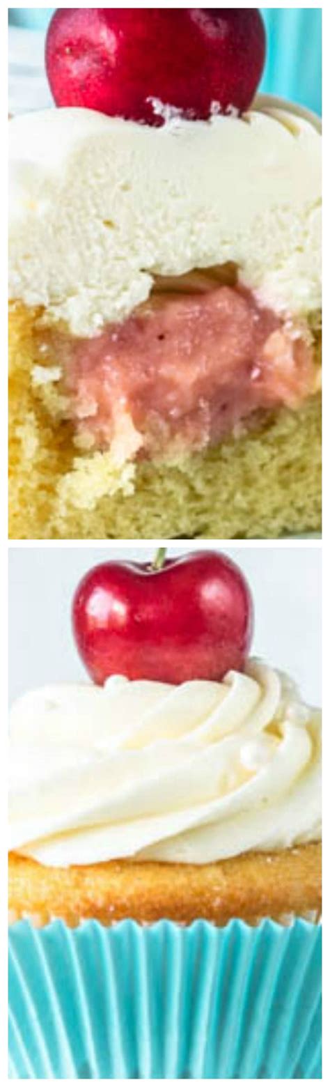 Fill pastry tube with french whip,. Cherry Cupcakes | Recipe | Cherry cupcakes, Pastry cream ...