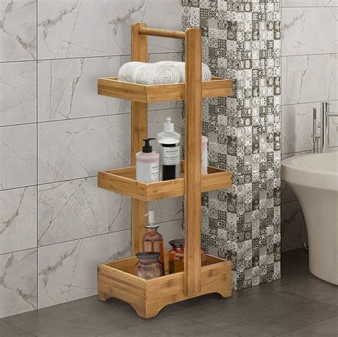 Braewyn Solid Wood Free Standing Bathroom Shelves Best Bathroom