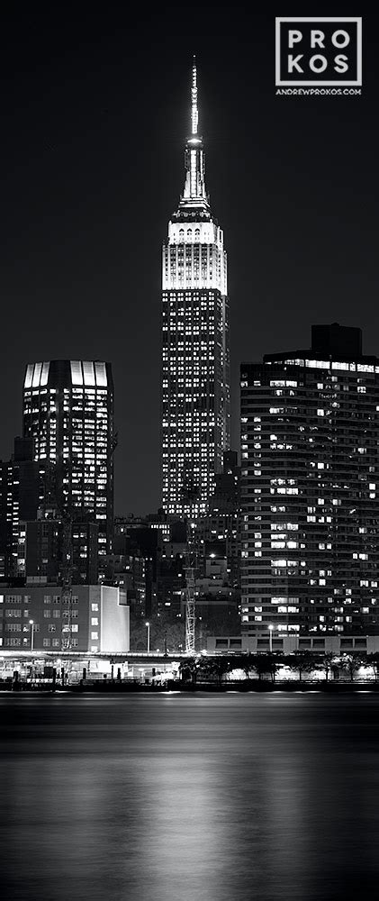 Vertical Panoramic View Of The Empire State Building At