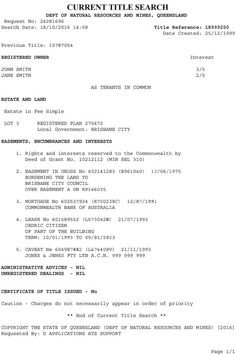 Find out how to search for a property title. Land Title Search NSW - QLD - VIC - WA - SA - NT ...