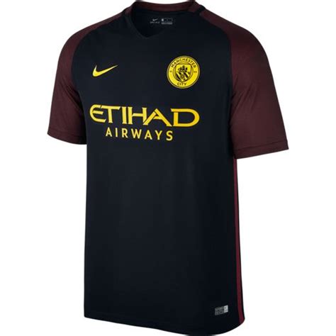 Gut erhalten, gern getragen, nun rausgewachsen. Trikot Nike Manchester City FC Away 16/17 | Sportega.de