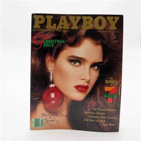 PLAYBOY ADULT MAGAZINE December 1986 Gala Christmas Issue Brooke