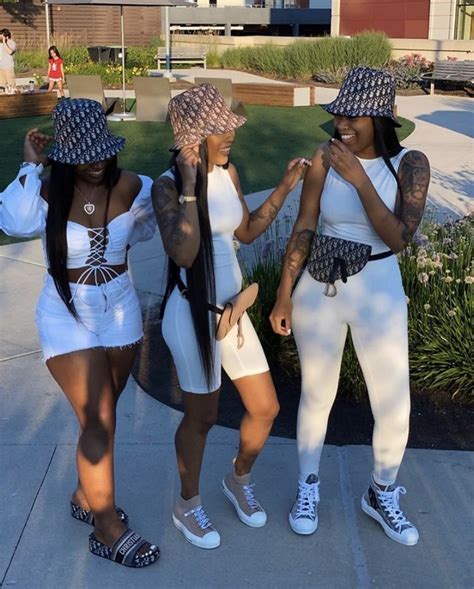 Squad Outfits Bff Outfits Black Girl Fashion Look Fashion Summer