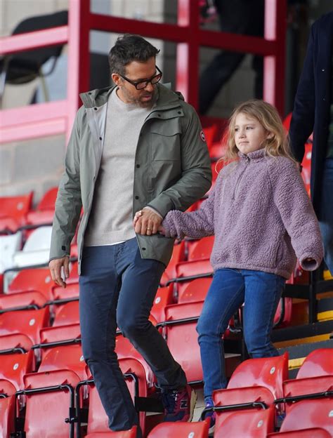 Ryan Reynolds Brings Daughter James To Wrexham Soccer Game Popsugar
