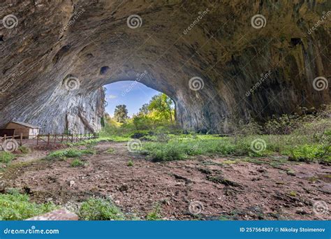 Devetashka Cave With Holes On The Ceiling Stock Image Image Of