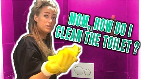 Mom How Do I Clean The Toilet Youtube