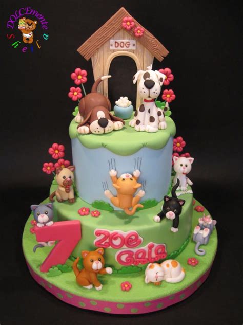 Cats And Dogs Cake By Sheila Laura Gallo Dog Cake Topper Cake
