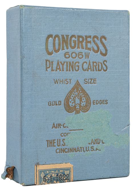Lot Detail Uspc Congress 606w Playing Cards