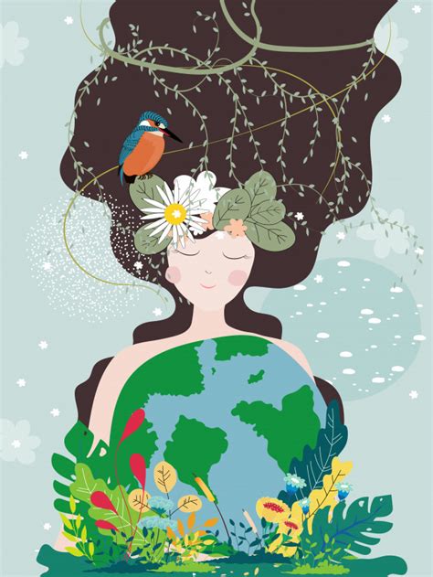 Pero la oficialización de esa costumbre se inició en el siglo xx, en estados unidos, por insistencia de una mujer que nunca fue madre, pero decidió homenajear a la. Cartel del día de la madre tierra con planeta y naturaleza ...