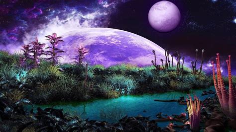 Sci Fi Music Xelli The Nature Planet Fantasy Landscape Alien Plants Alien Worlds